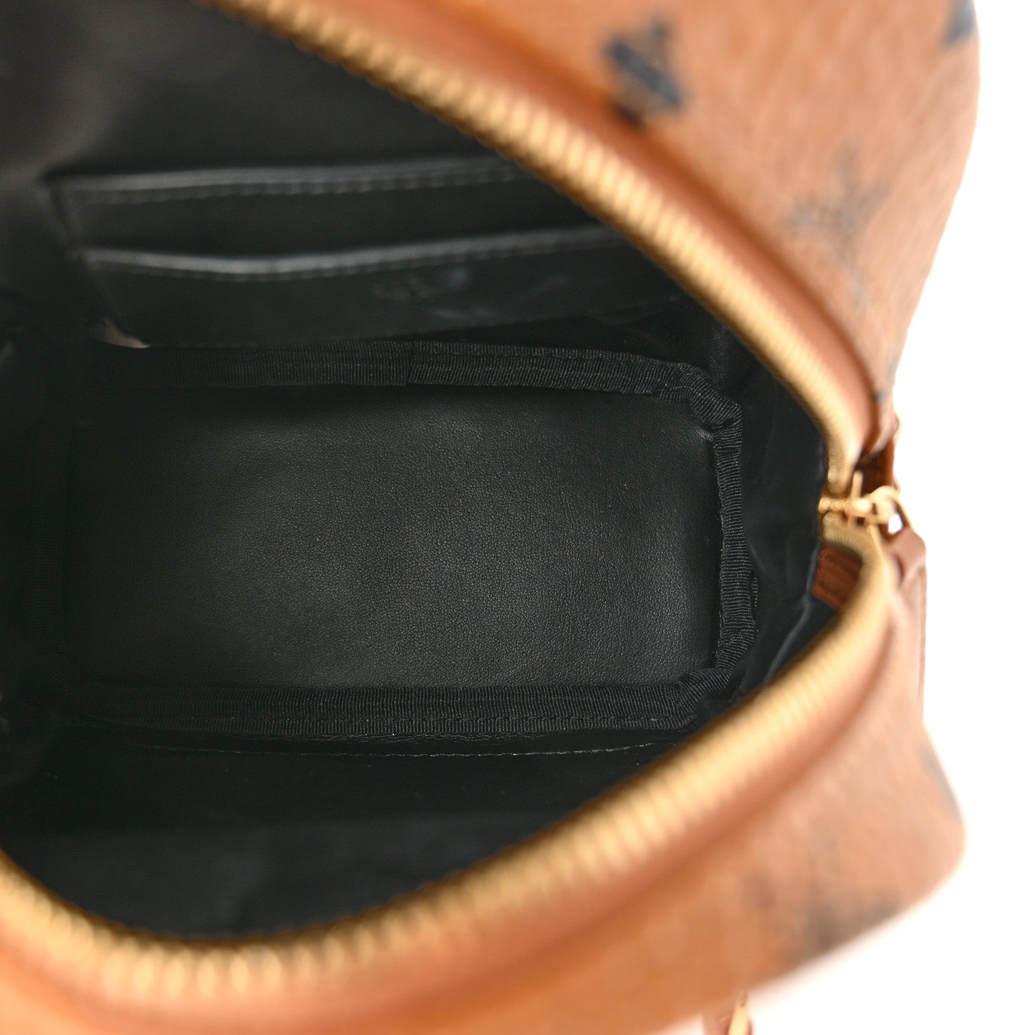 MCM Visetos Side Stud X-Mini Stark Backpack Cognac 5 of 11