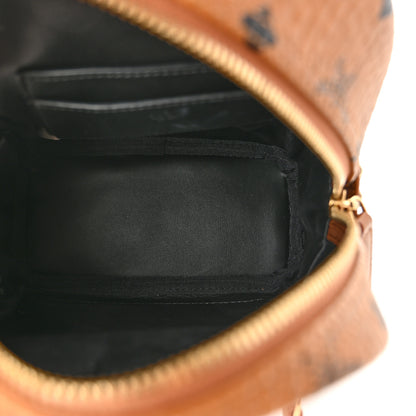 MCM Visetos Side Stud X-Mini Stark Backpack Cognac 5 of 11
