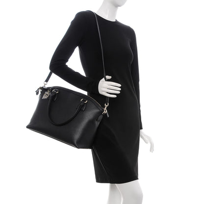 Gucci Dollar Calfskin GG Charm Dome Satchel Black 2 of 7