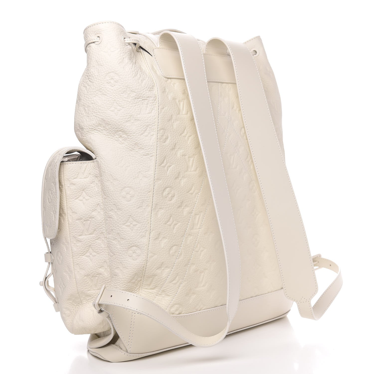 Louis Vuitton Taurillon Monogram Christopher GM Backpack White 2 of 8