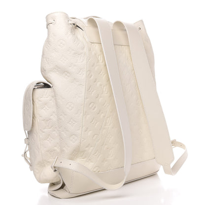 Louis Vuitton Taurillon Monogram Christopher GM Backpack White 2 of 8
