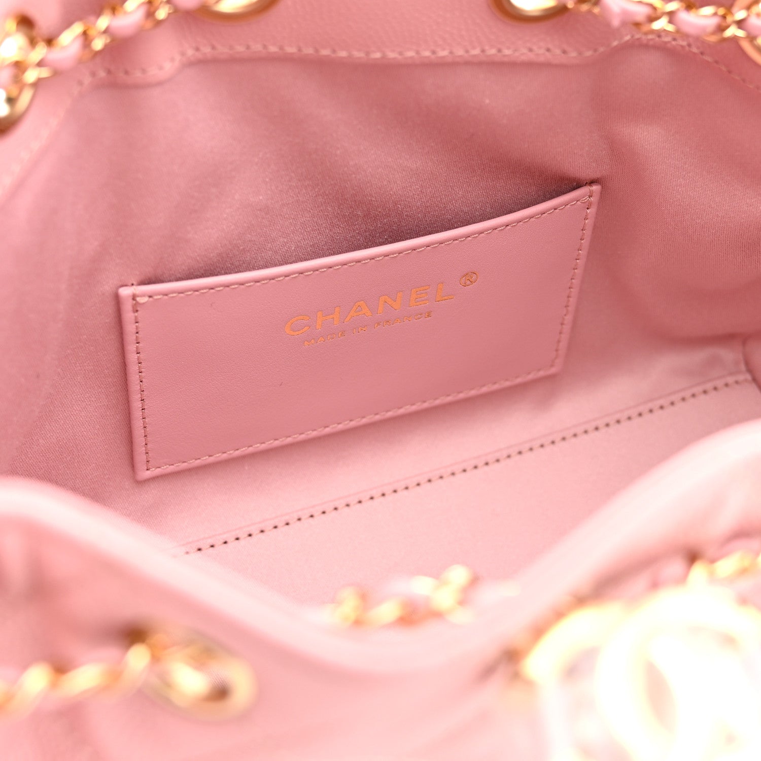 Chanel Caviar Quilted Mini Chanel 25 Handbag Pink 6 of 11