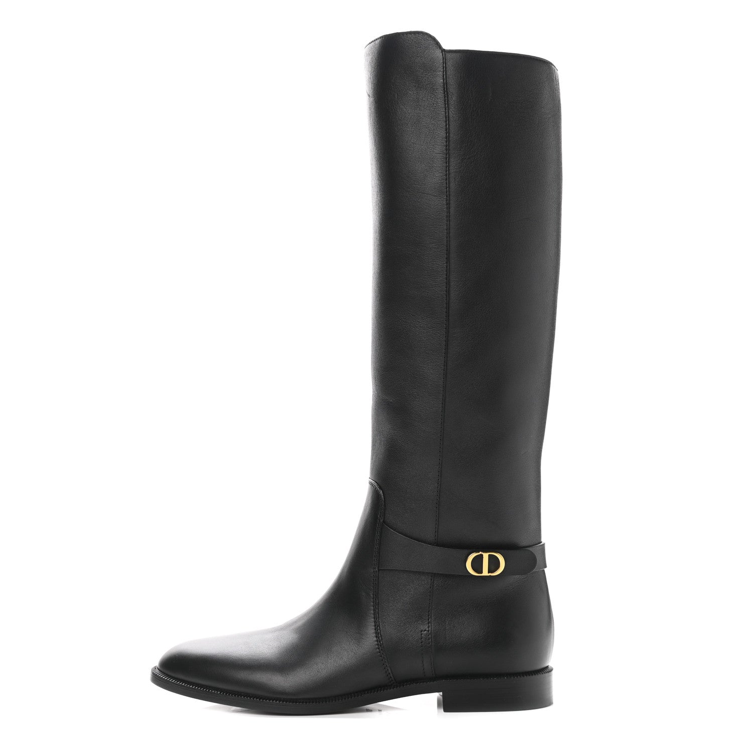 Christian Dior Soft Calfskin Empreinte High Boot 35.5 Black 1 of 9