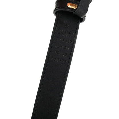 Gucci Calfskin Double G 20mm Belt 80 32 Black 3 of 4