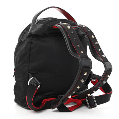 Christian Louboutin Nylon Calfskin Small Backloubi Backpack Black 3 of 9