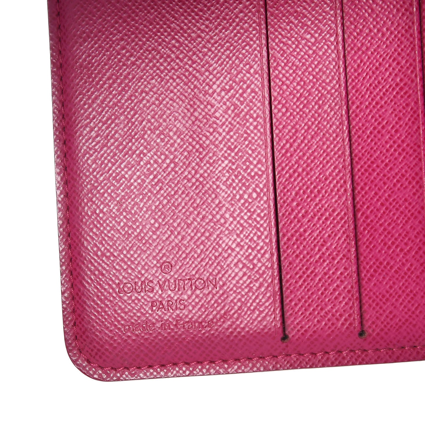 Monogram Perforated Compact Zipped Wallet Fuchsia