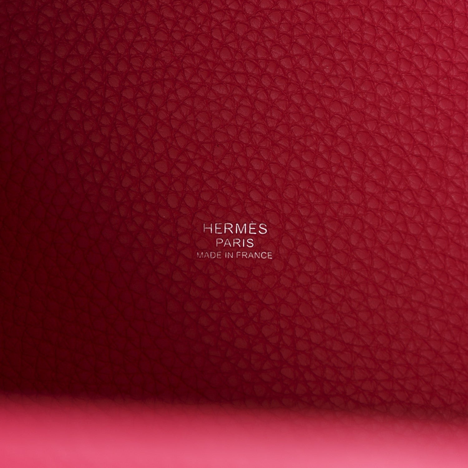 Hermes Taurillon Clemence Swift Eclat Picotin Lock 22 MM Rose Mexico Rouge De Coeur 6 of 10