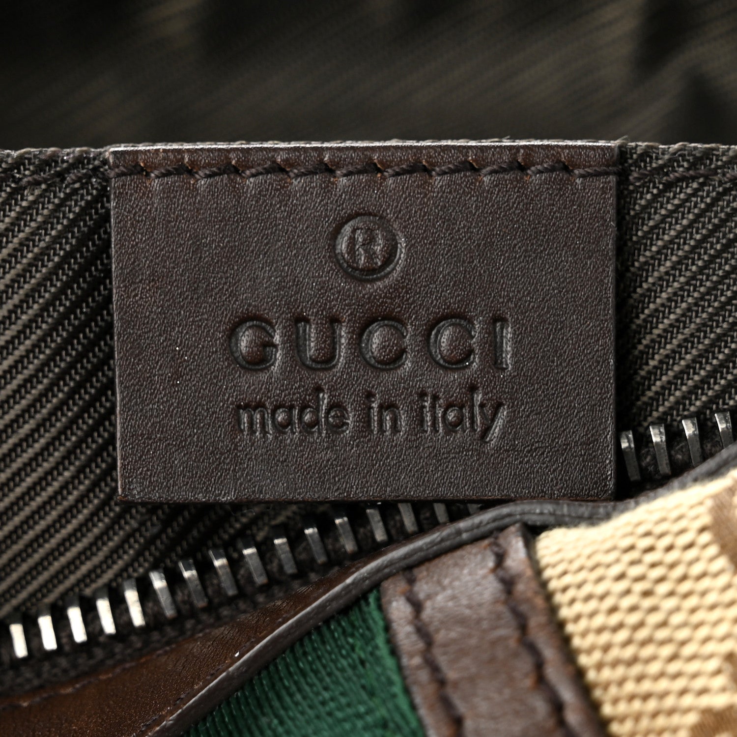 Gucci Monogram Web Small Cosmetic Case Dark Brown 6 of 7