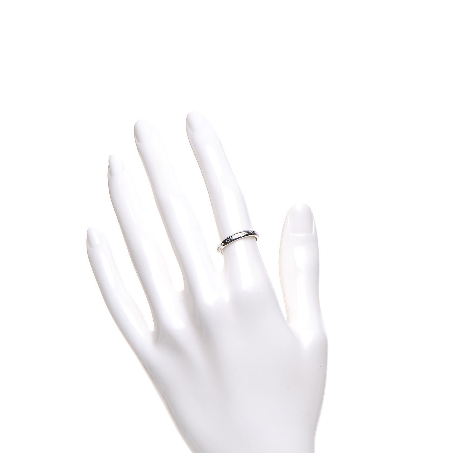 Platinum Notes I Love You Narrow Ring 5