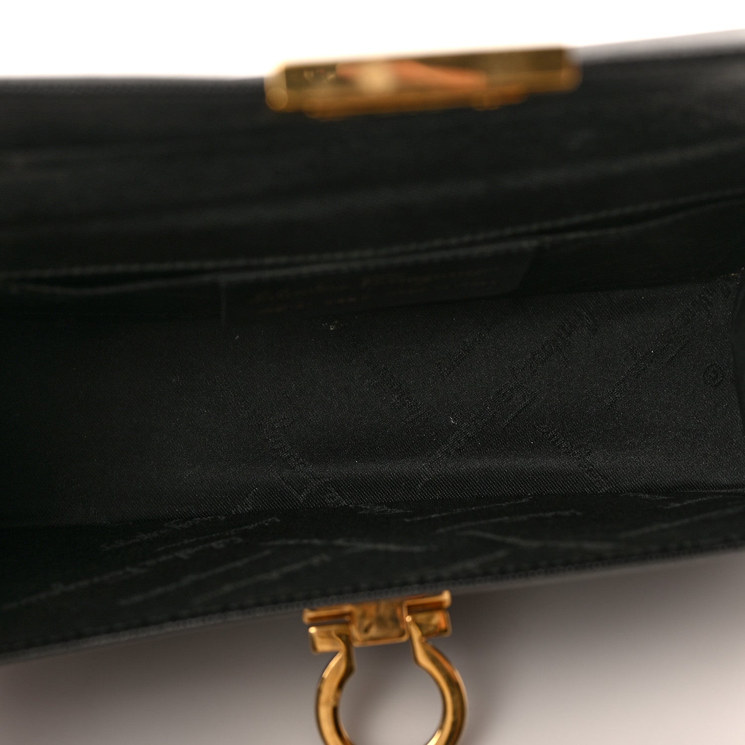Salvatore Ferragamo Calfskin Gancini Chain Crossbody Black 5 of 8