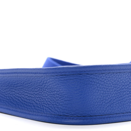 Hermes Taurillon Clemence Evelyne TPM Bleu Royal 9 of 11