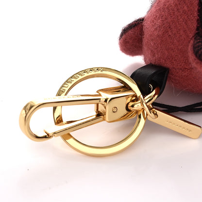 Burberry Cashmere Check Thomas Bear Charm Blush Pink 4 of 5