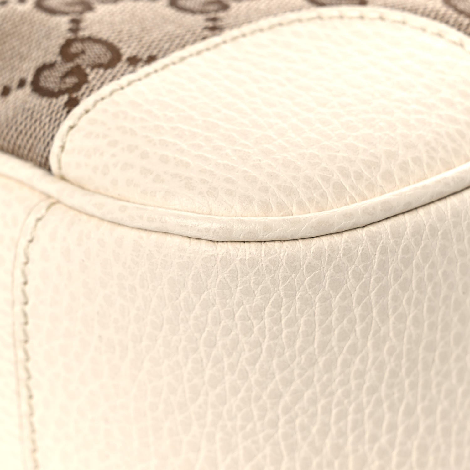 Gucci Monogram Dollar Calfskin Mini Bree Messenger Bag Beige Ebony Avoire 11 of 12