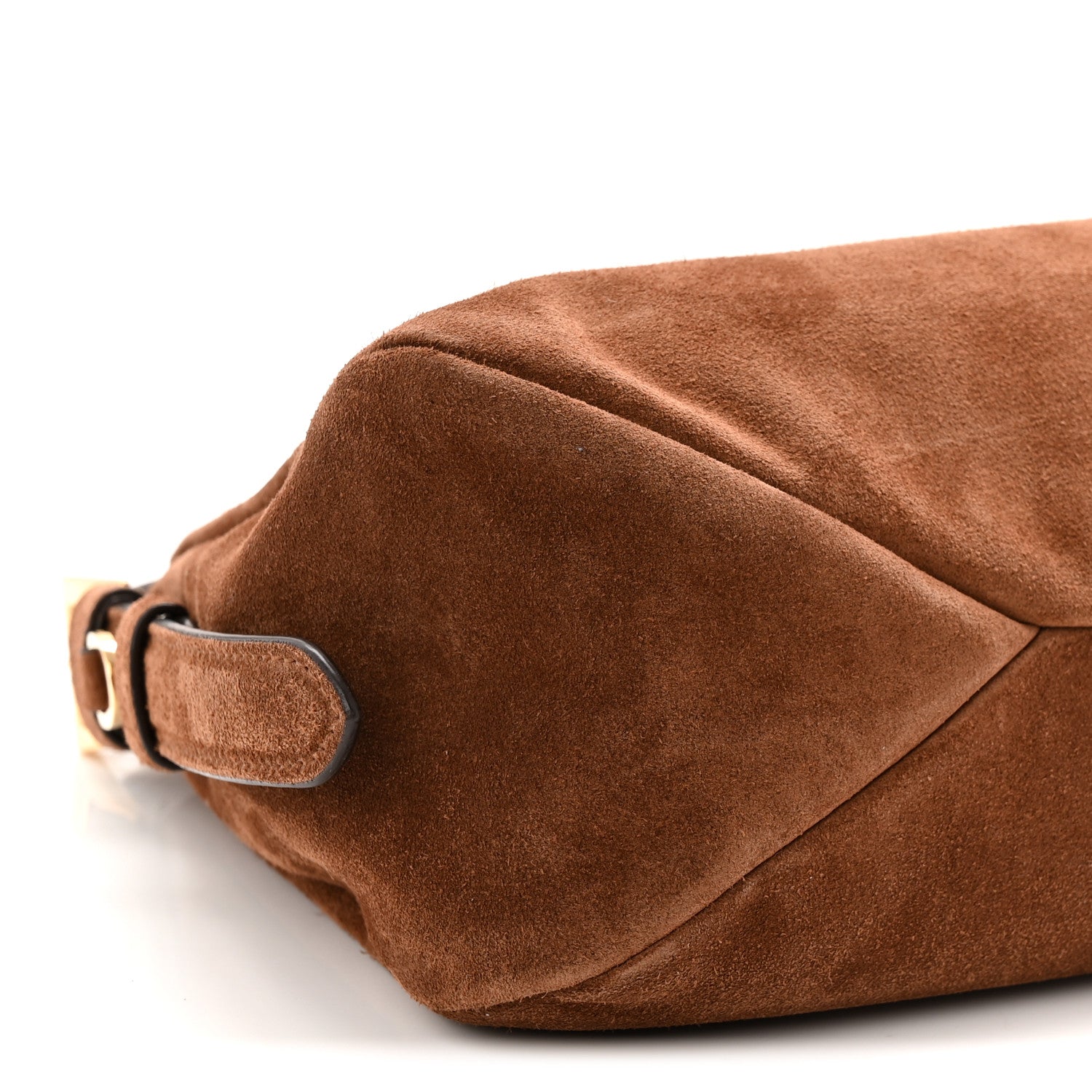 Prada Scamosciato Suede Medium Aimee Shoulder Bag Cacao 9 of 10
