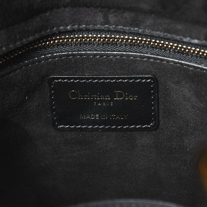 Christian Dior Calfskin Cannage Studded Medium Supple Lady Dior Black 7 of 10