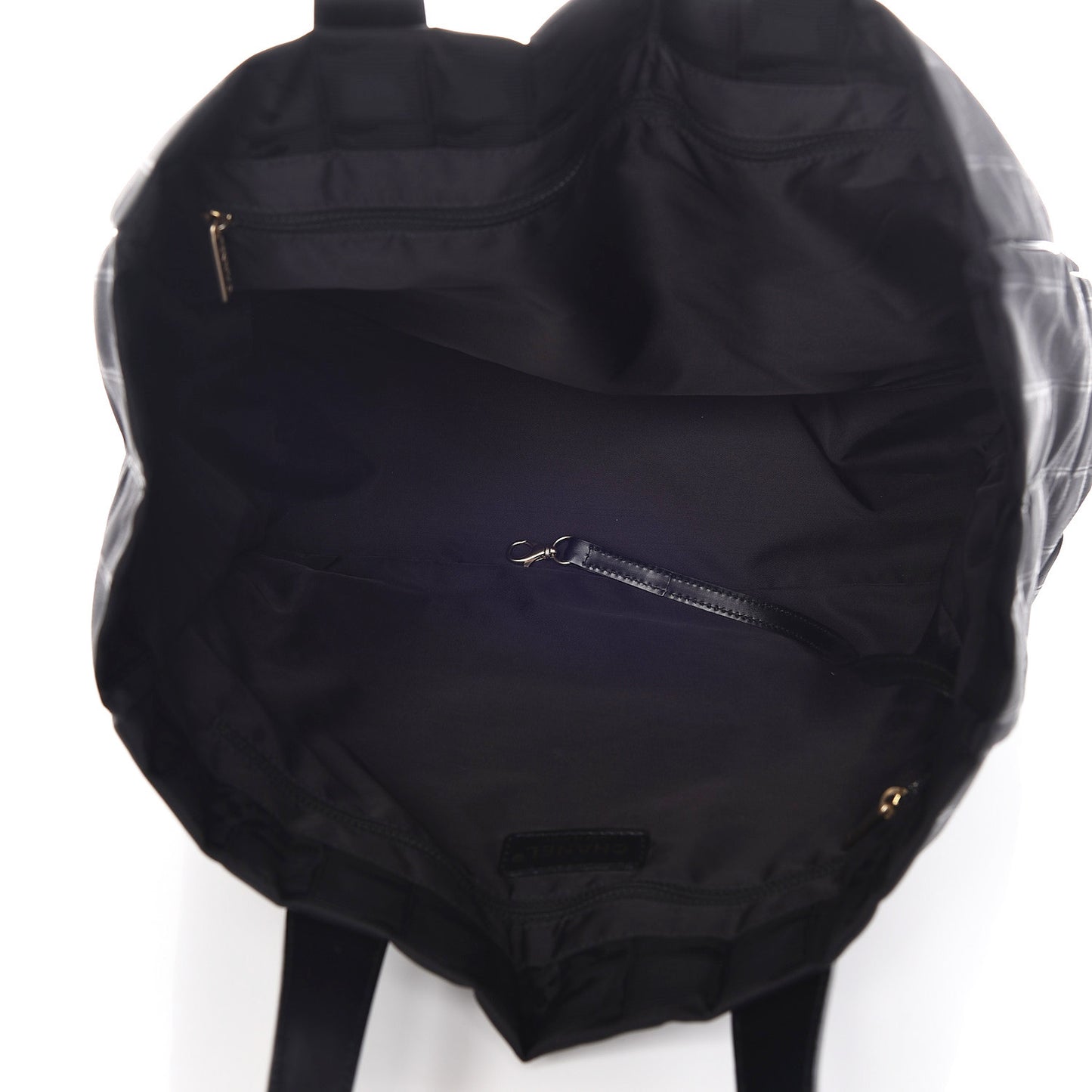 Nylon Large Travel Tote Black