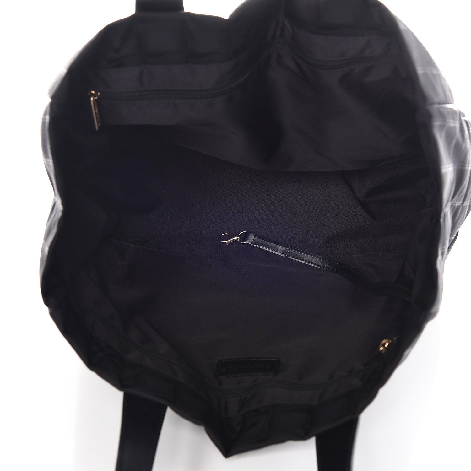 Chanel Nylon Large Travel Tote Black 5 of 10