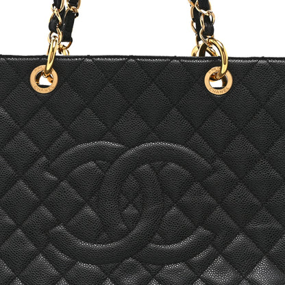 Chanel Caviar Quilted Grand Shopping Tote GST Black 8 of 10