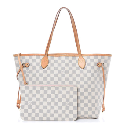 Louis Vuitton Damier Azur Neo Neverfull MM Rose Ballerine 1 of 21