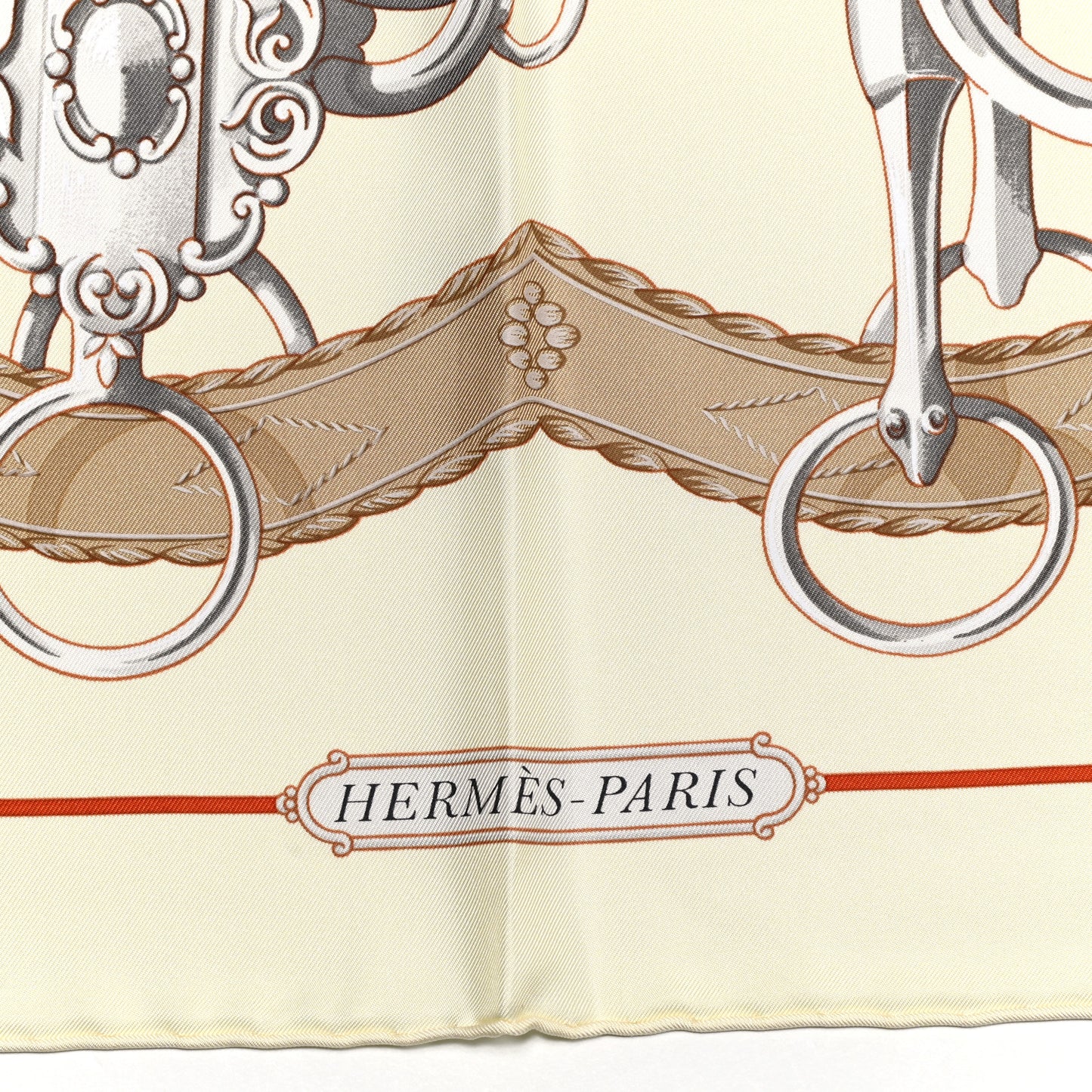 Silk Lift Profile Scarf 90 Creme Beige Gris
