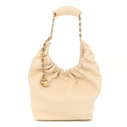 Loewe Buttery Nappa Lambskin Small Squeeze Bag Chalk 1 of 9