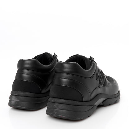 Chanel Lambskin Fabric CC Uniform Sneakers 42 Black 5 of 9