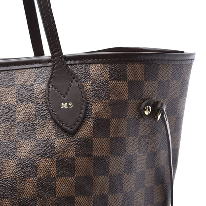 Louis Vuitton Damier Ebene Neo Neverfull MM Rose Ballerine 10 of 10