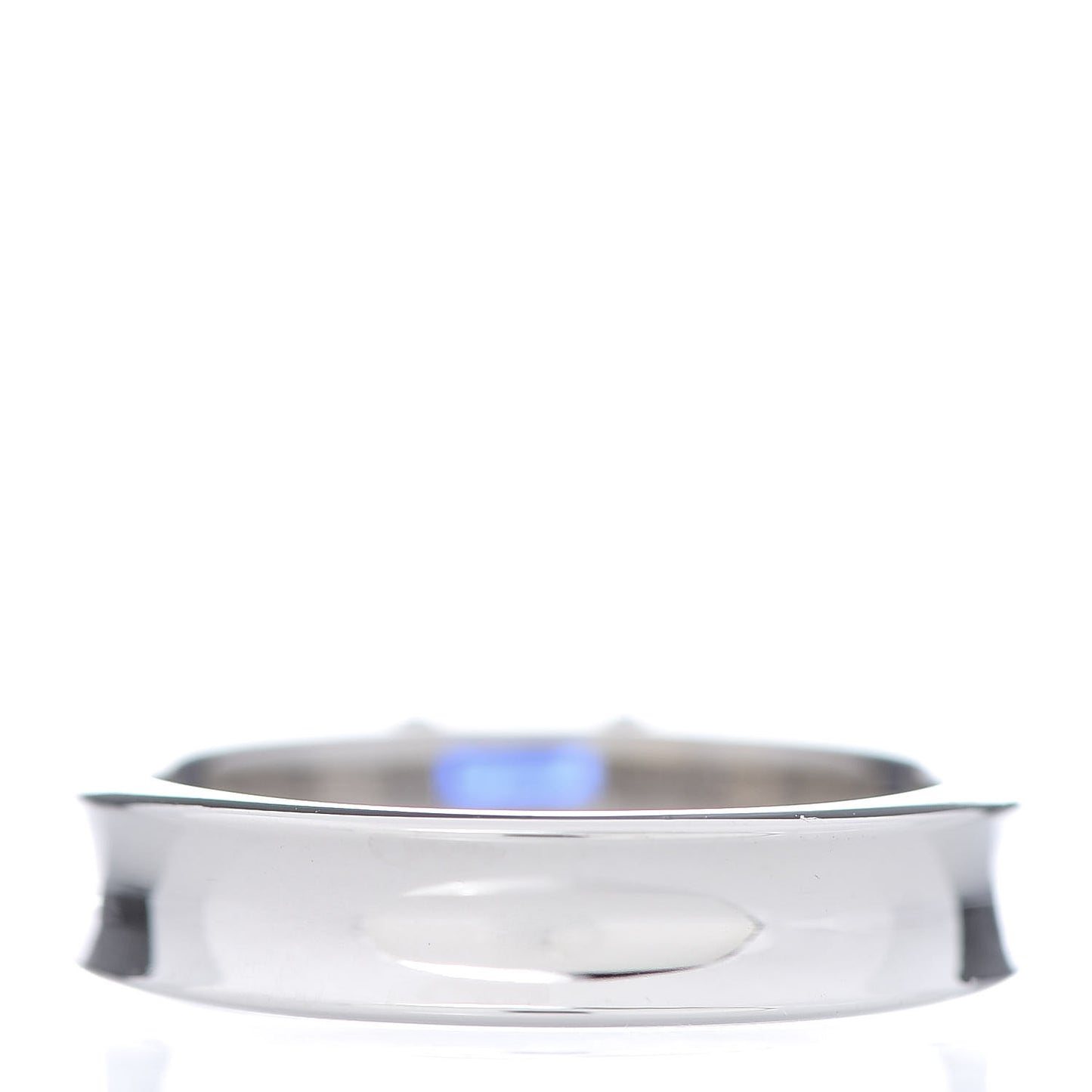18K White Gold Blue Sapphire Stacking Ring 53 6.5
