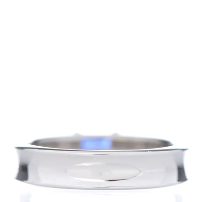 Tiffany 18K White Gold Blue Sapphire Stacking Ring 53 6.5 3 of 7