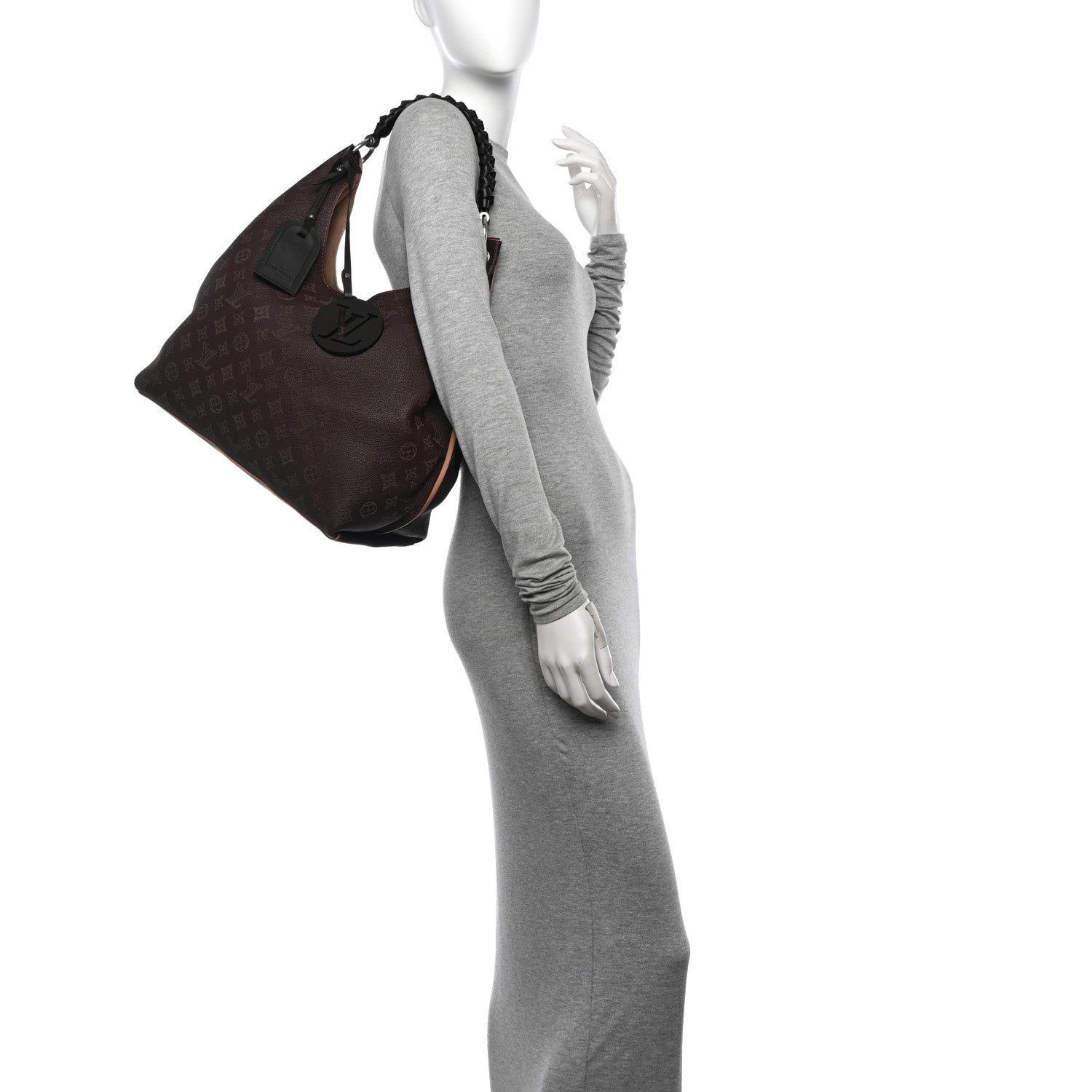 Louis Vuitton Mahina Carmel Hobo Chocolate 2 of 11