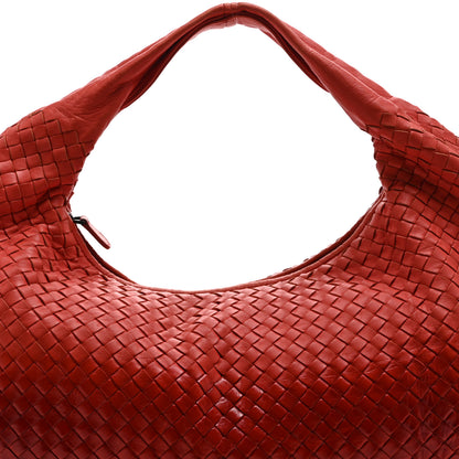 Bottega Veneta Nappa Patent Intrecciato Large Belly Veneta Ombre Hobo Magma 9 of 11