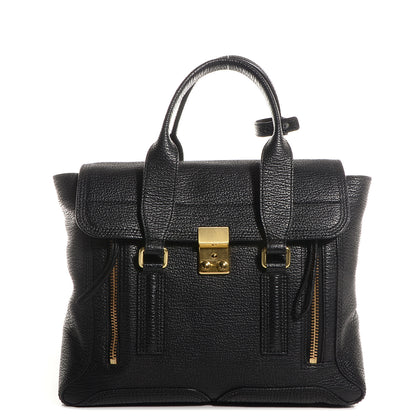 3.1 Phillip Lim 3.1 Leather Medium Pashli Satchel Black 1 of 10