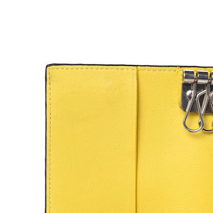 Celine Drummed Calfskin Key Case Souris 6 of 8
