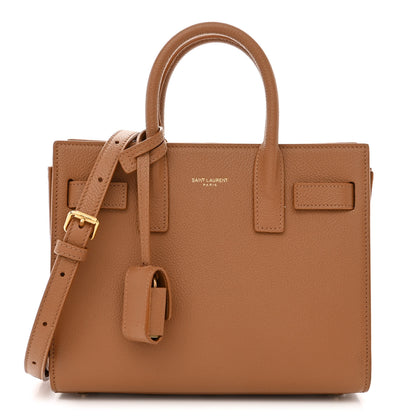 Saint Laurent Grained Calfskin Nano Sac De Jour Cinnamon 1 of 12