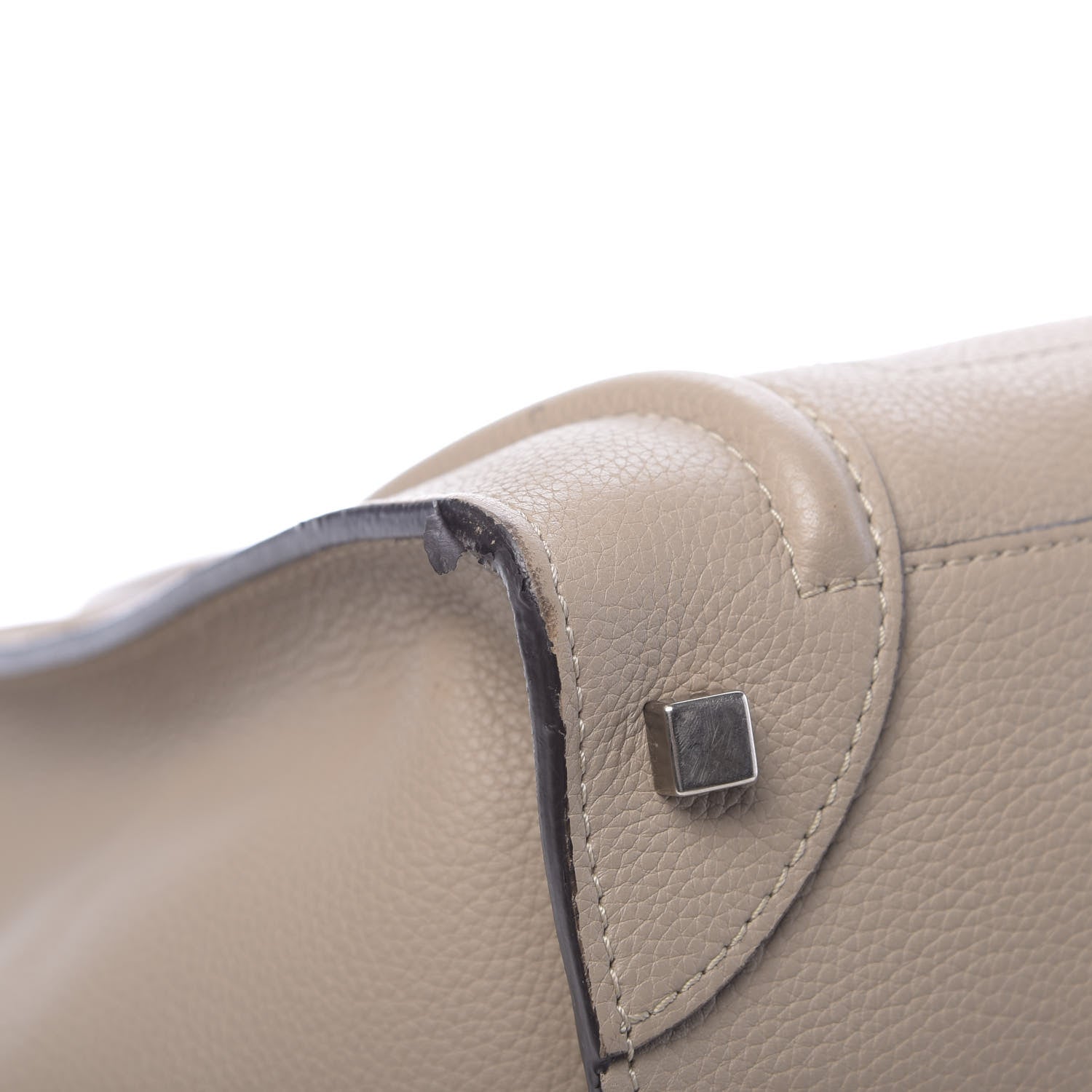 Celine Drummed Calfskin Mini Luggage Dune 16 of 20