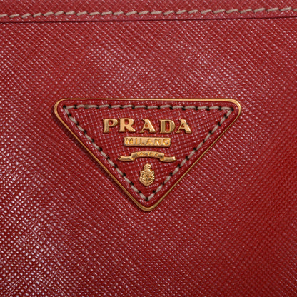 Prada Saffiano Lux Shopping Tote Fuoco 3 of 10