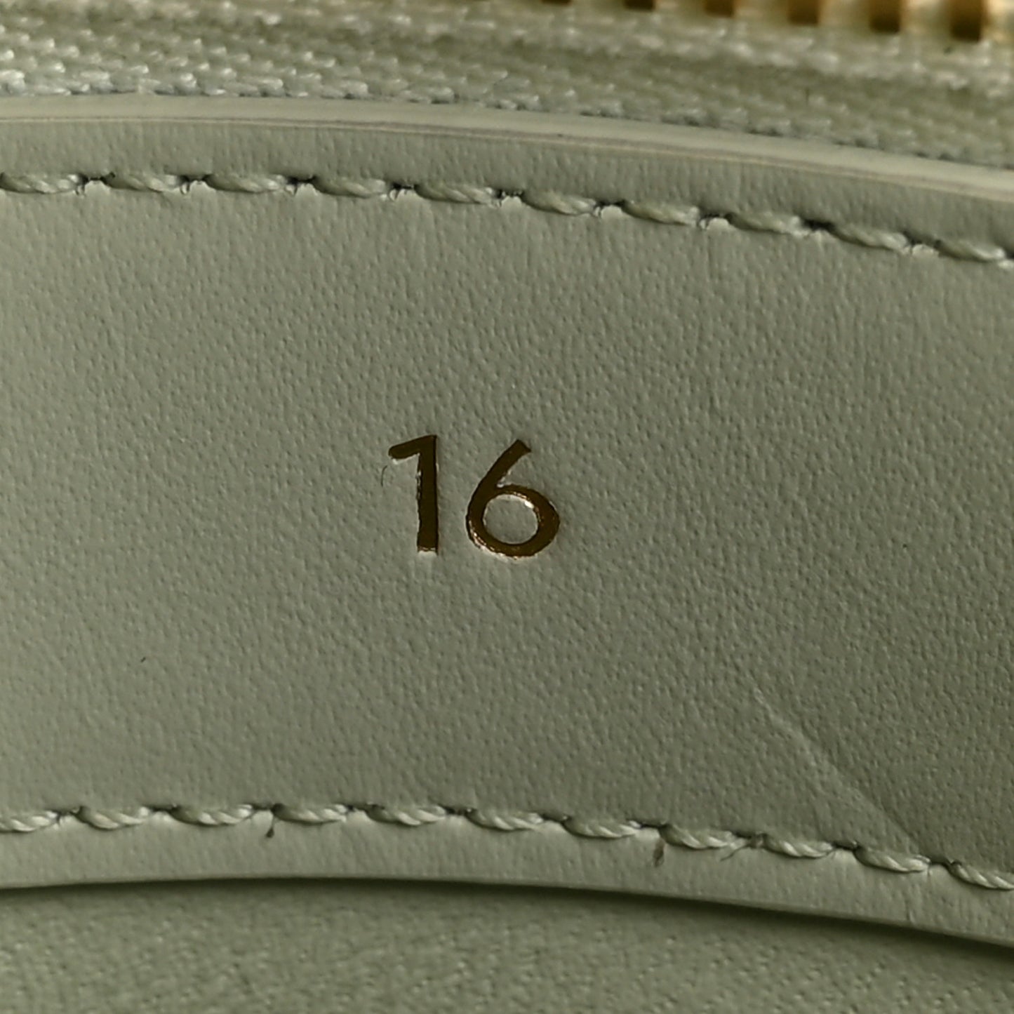 Satinated Calfskin Mini 16 Top Handle Bag Jade