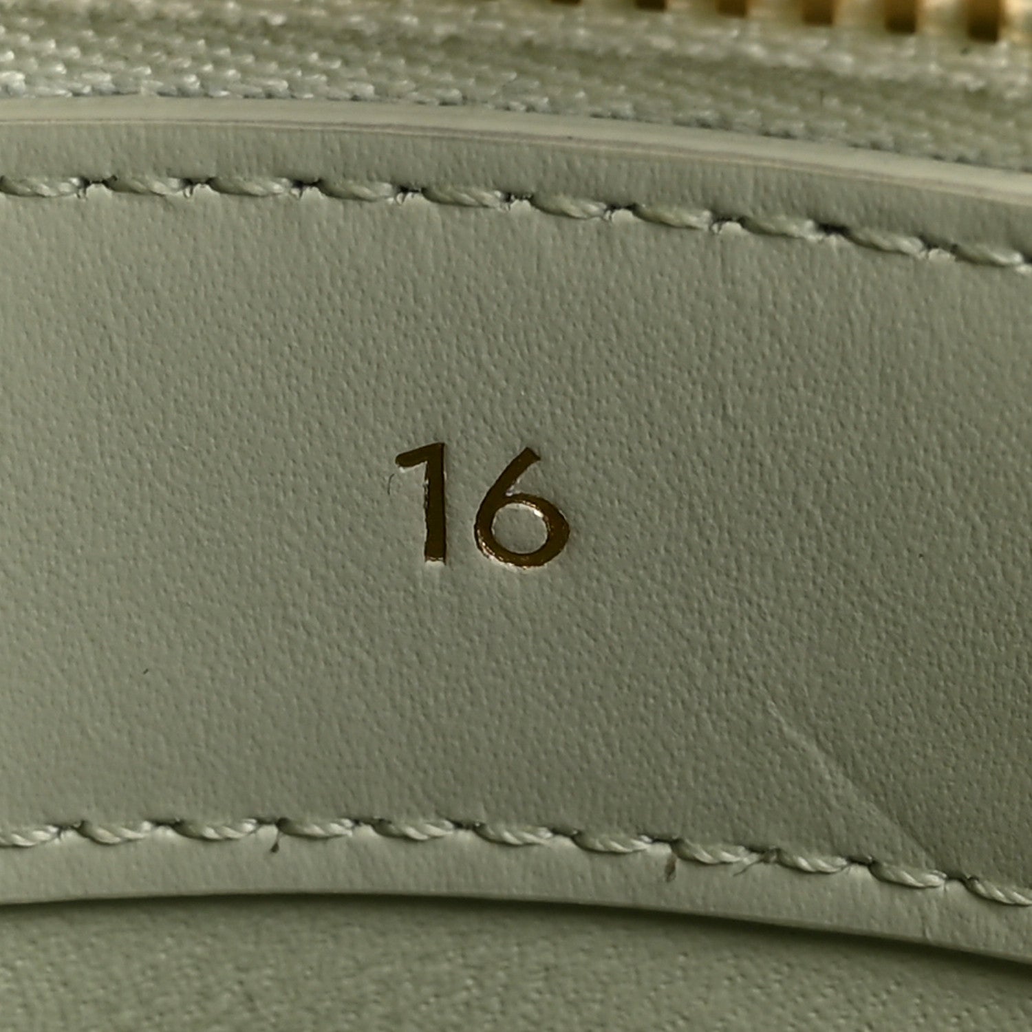 Celine Satinated Calfskin Mini 16 Top Handle Bag Jade 7 of 15