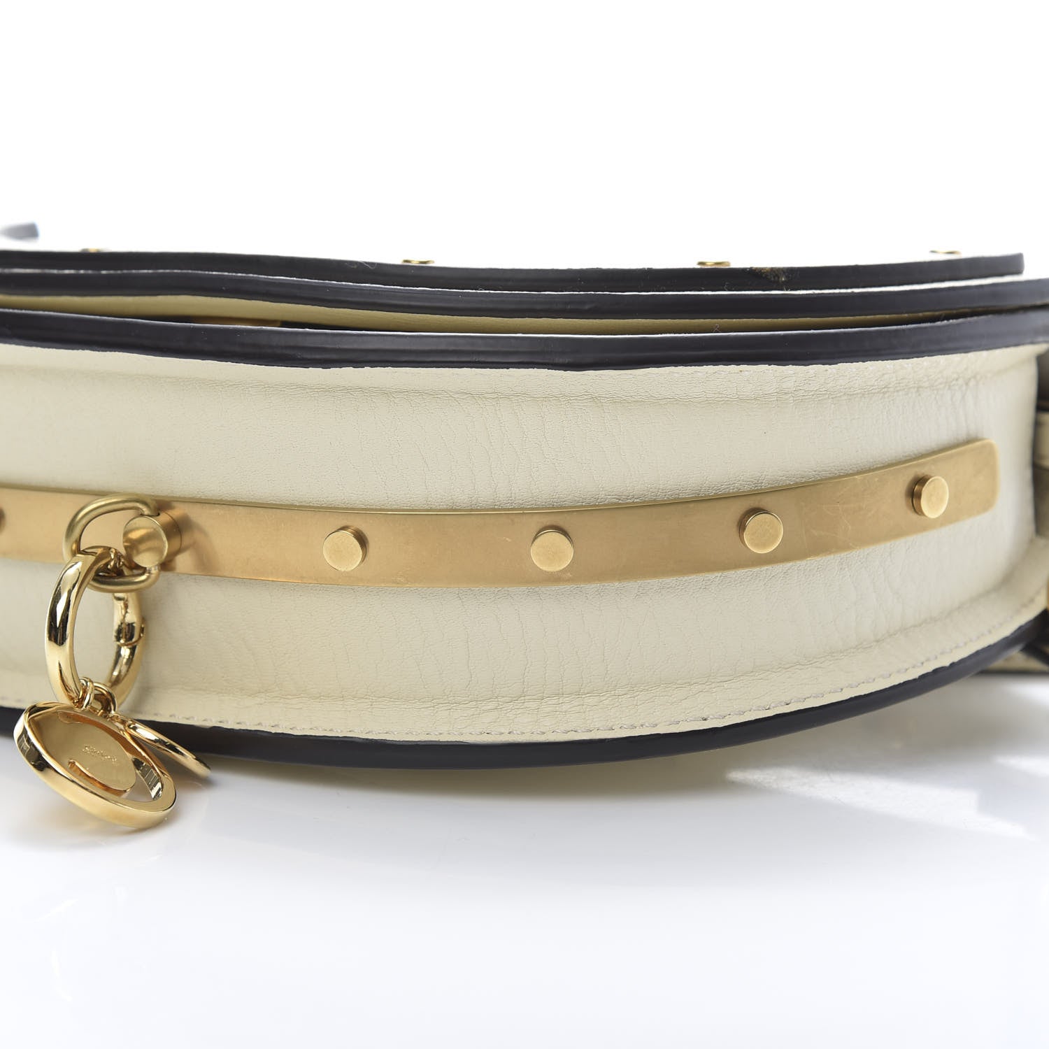 Chloe Calfskin Small Nile Bracelet Minaudiere Bag Off White 12 of 14