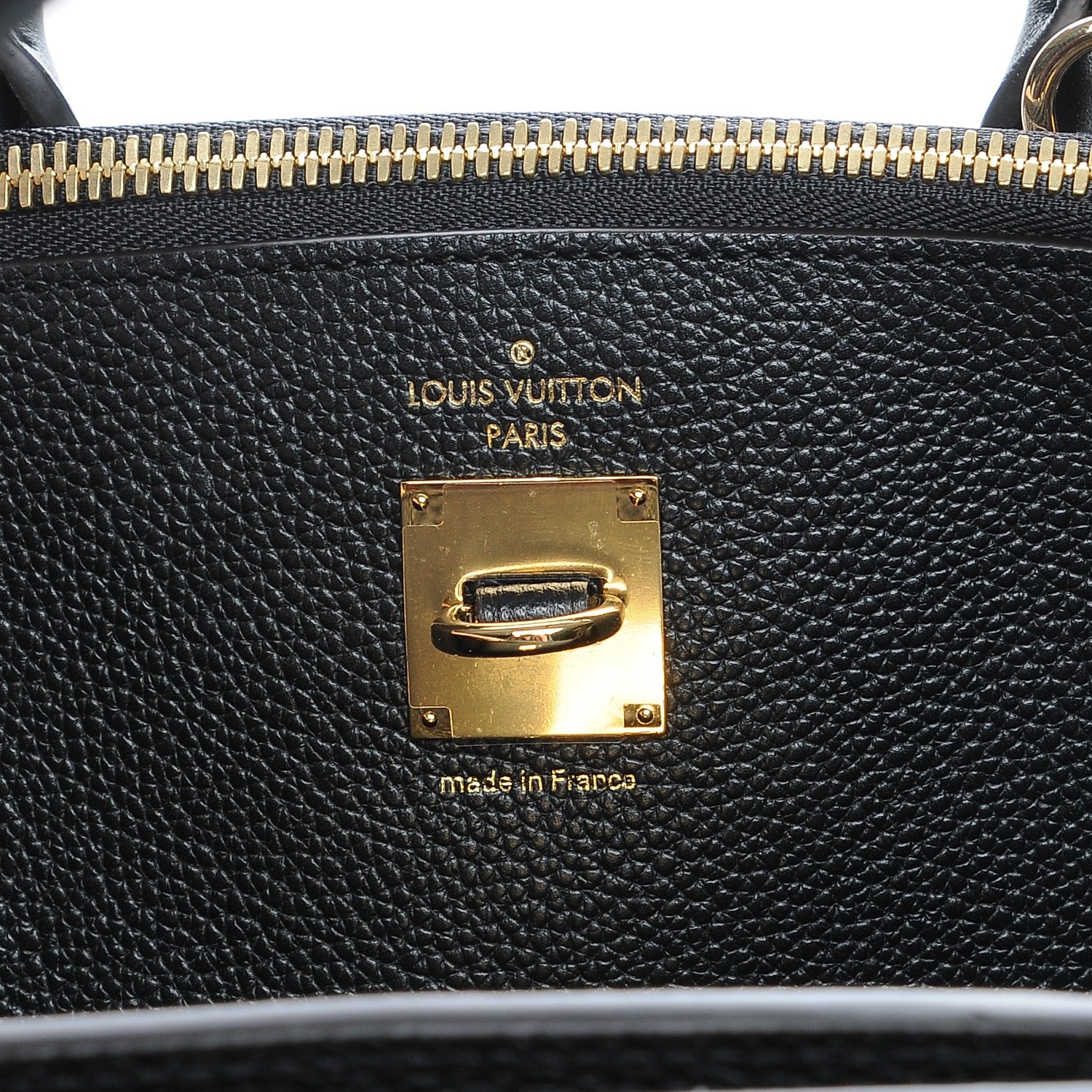 Louis Vuitton Calfskin Studded City Steamer MM Black 6 of 7