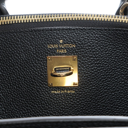 Louis Vuitton Calfskin Studded City Steamer MM Black 6 of 7
