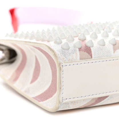 Christian Louboutin Canvas Gaagal Spikes Funky Crossbody Bag Multi Leche 8 of 13