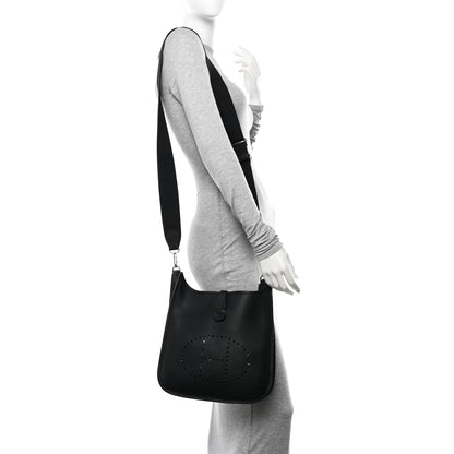 Hermes Taurillon Clemence Evelyne III PM Black 2 of 10