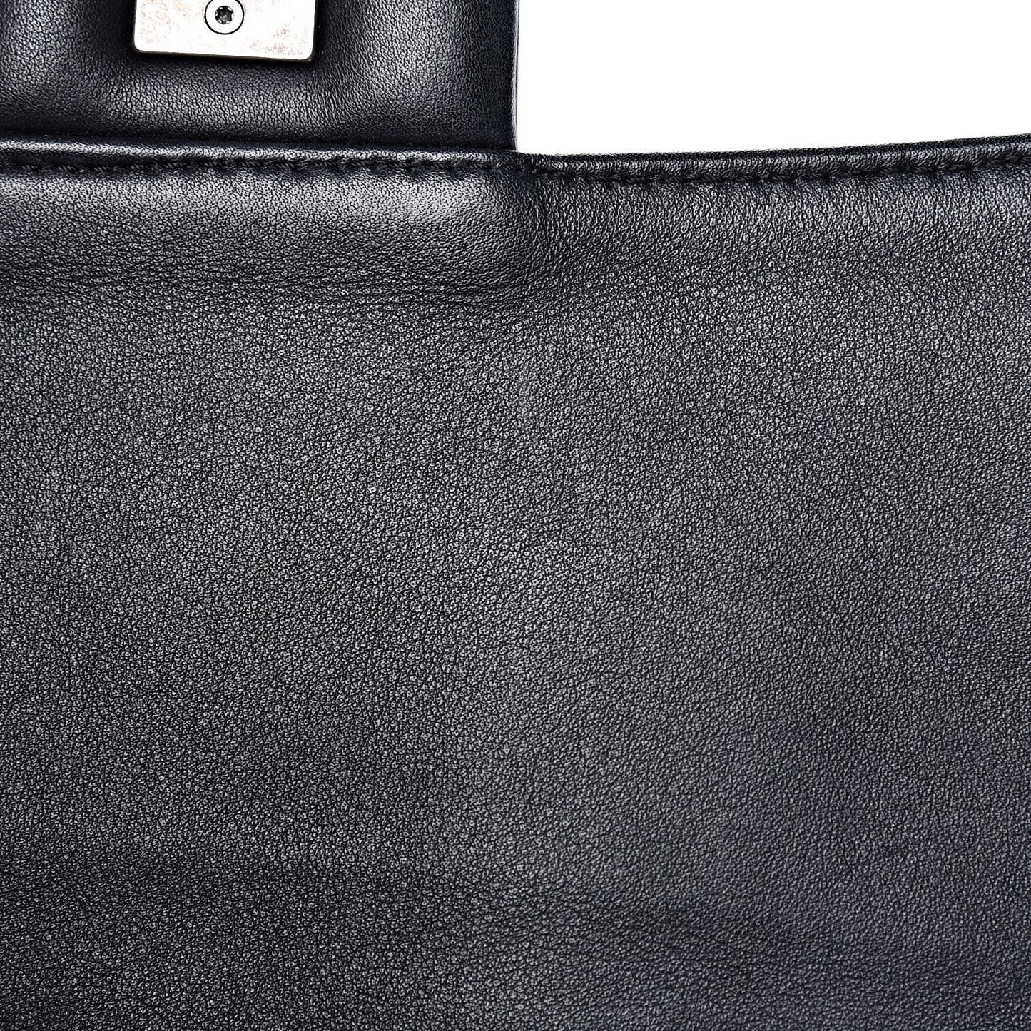 Iridescent Calfskin Medium In the Mix Flap Black