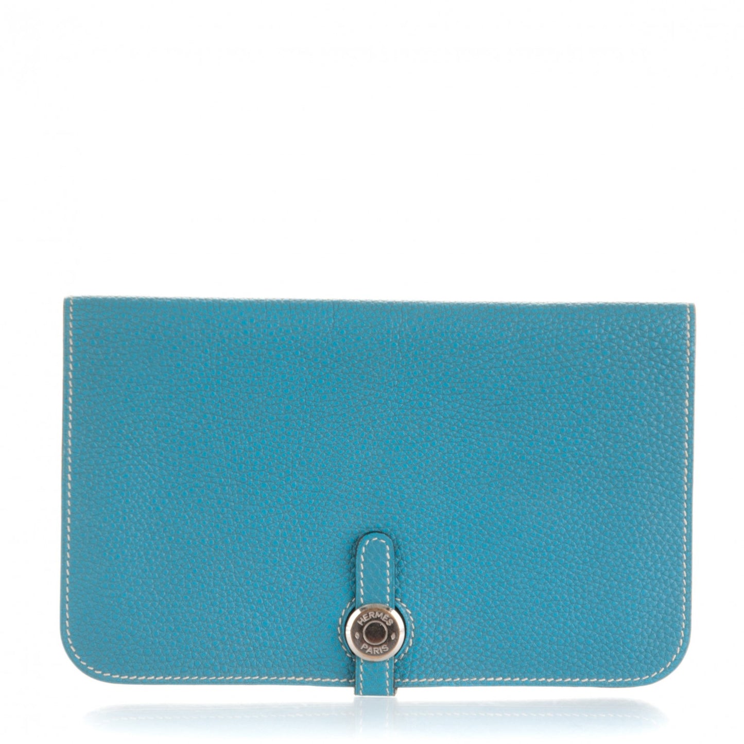 Togo Dogon Duo Wallet Blue Jean