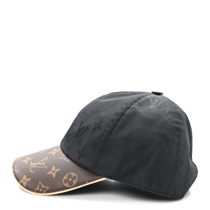 Louis Vuitton Polyester Silk Monogram LV Get Ready Cap L Black 4 of 9
