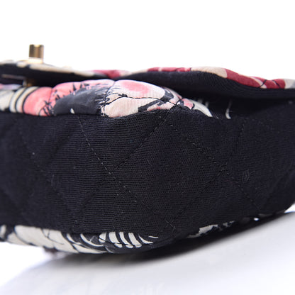 Chanel Fabric Quilted Patchwork Mini Rectangular Flap Red Black White 10 of 16