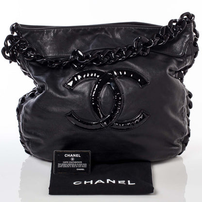 Chanel Leather Modern Chain Shoulder Bag Black 9 of 9