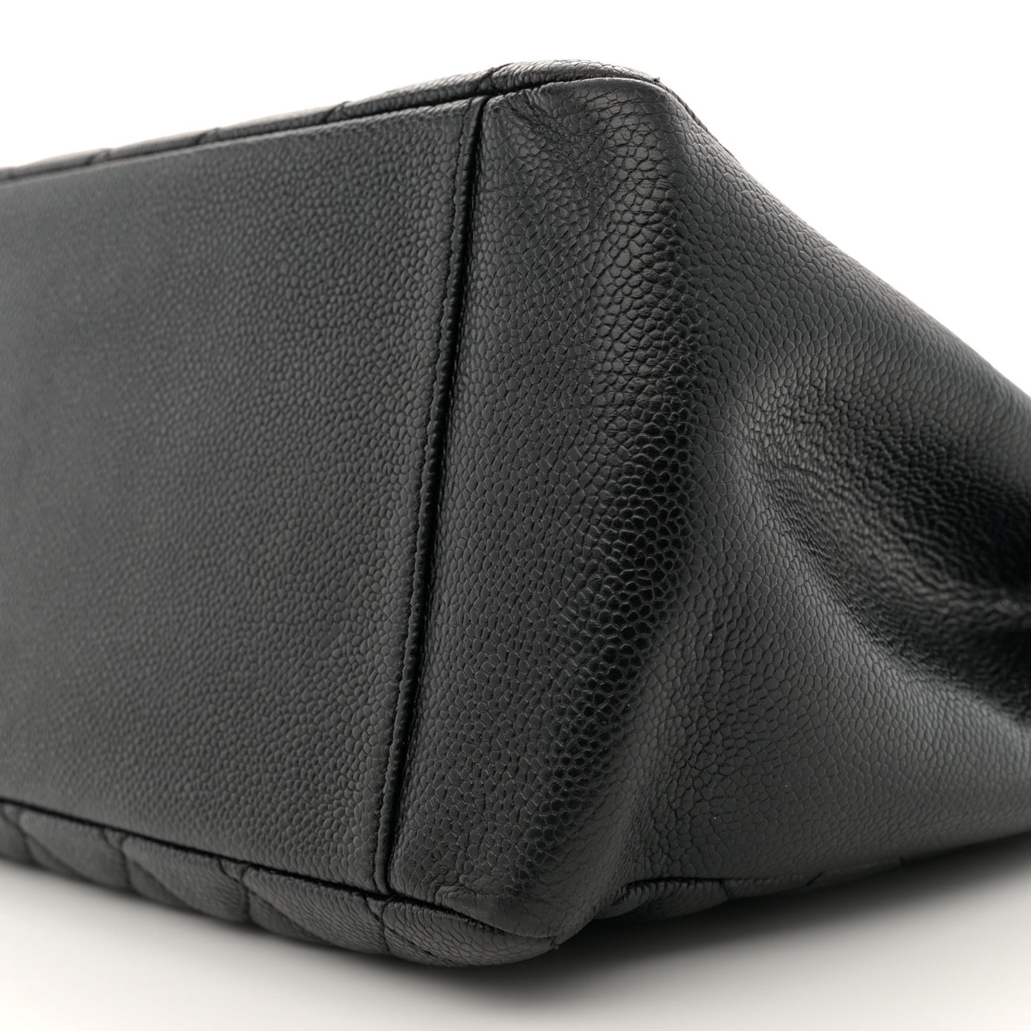 Caviar Quilted Grand Shopping Tote GST Black