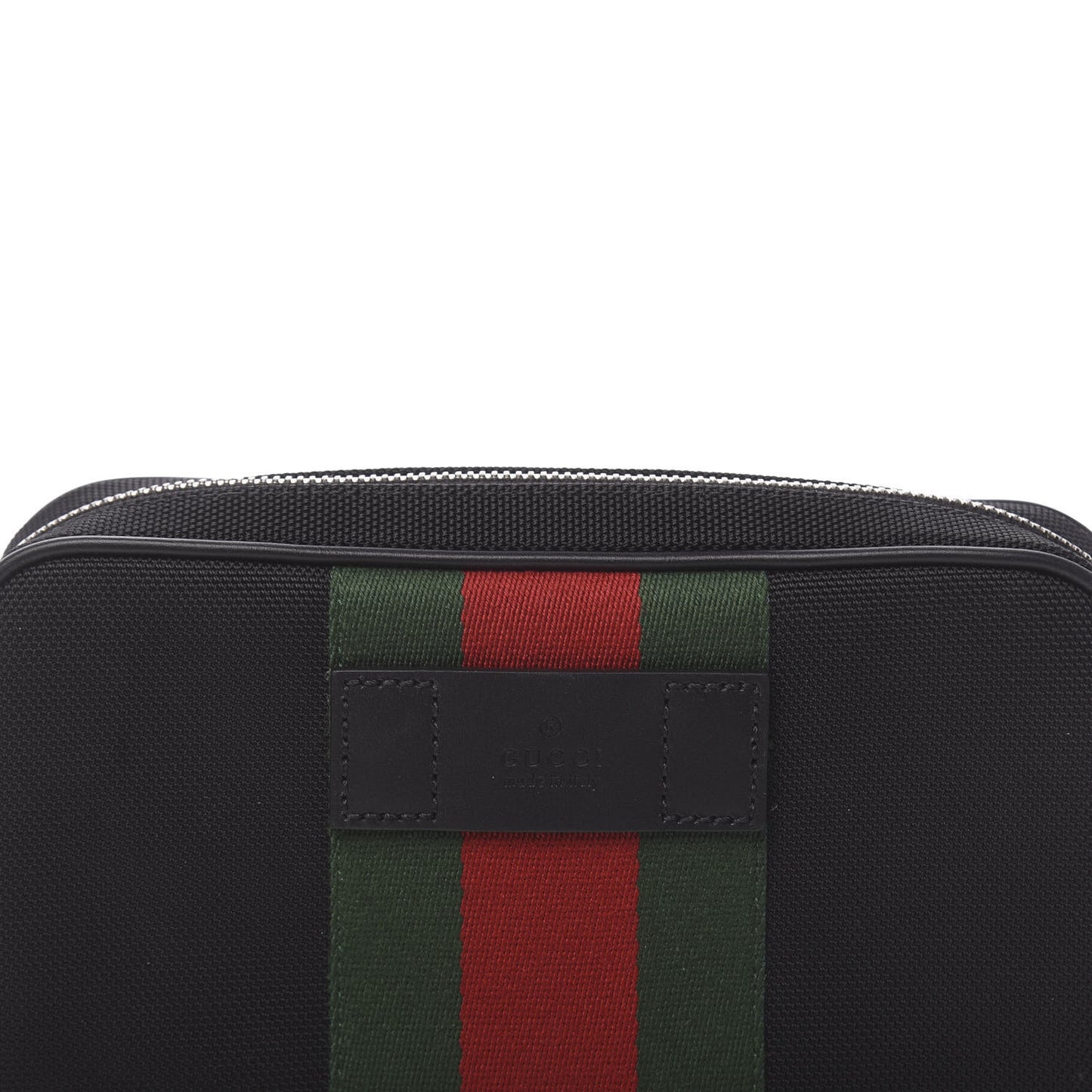 Canvas Web Slim Belt Bag Black